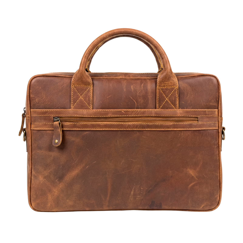 Crazy Horse Leather Laptop Bag