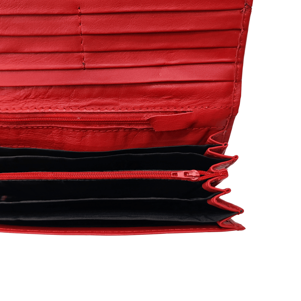 Leather Clutch - red