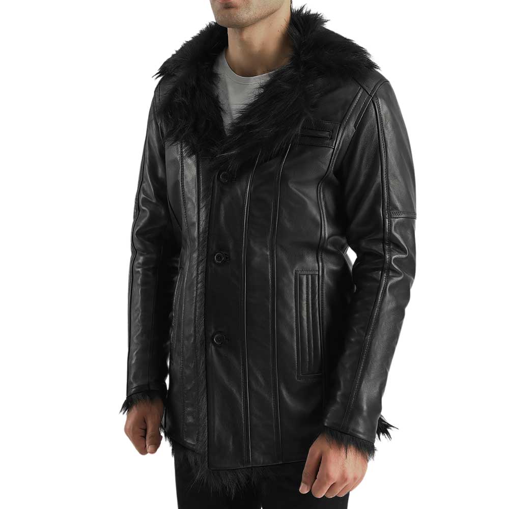 Leather Sherpa Jacket