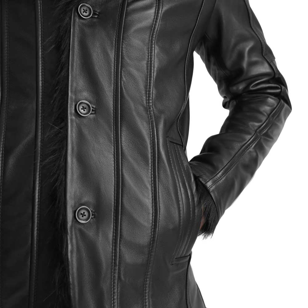Leather Sherpa Jacket