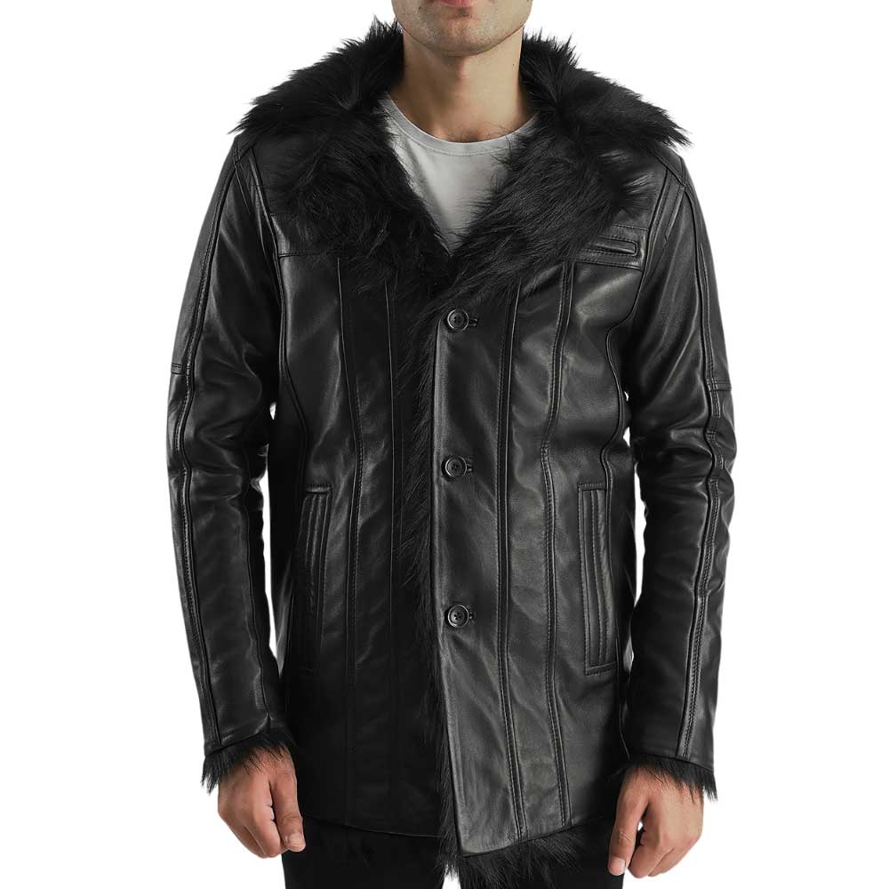 Leather Sherpa Jacket