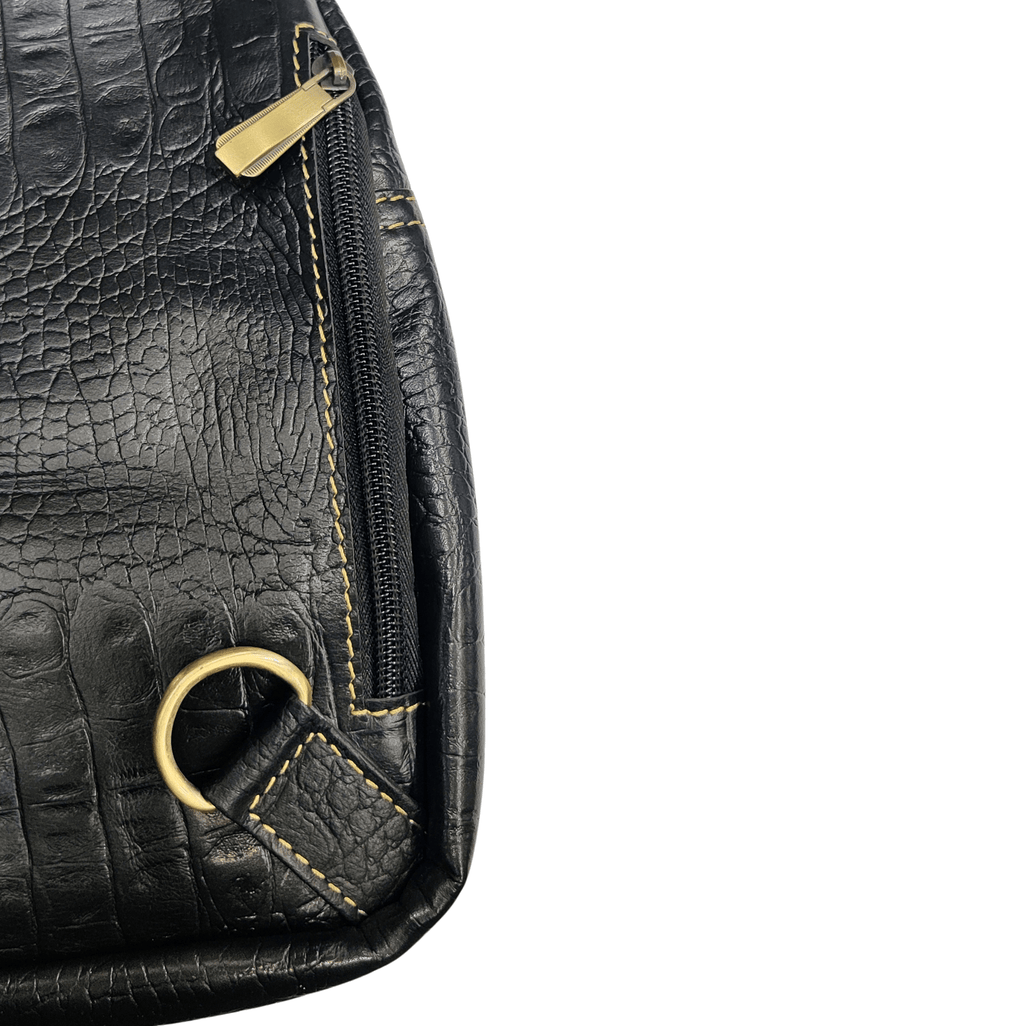 Leather Sling Bag - Black (Style 2)