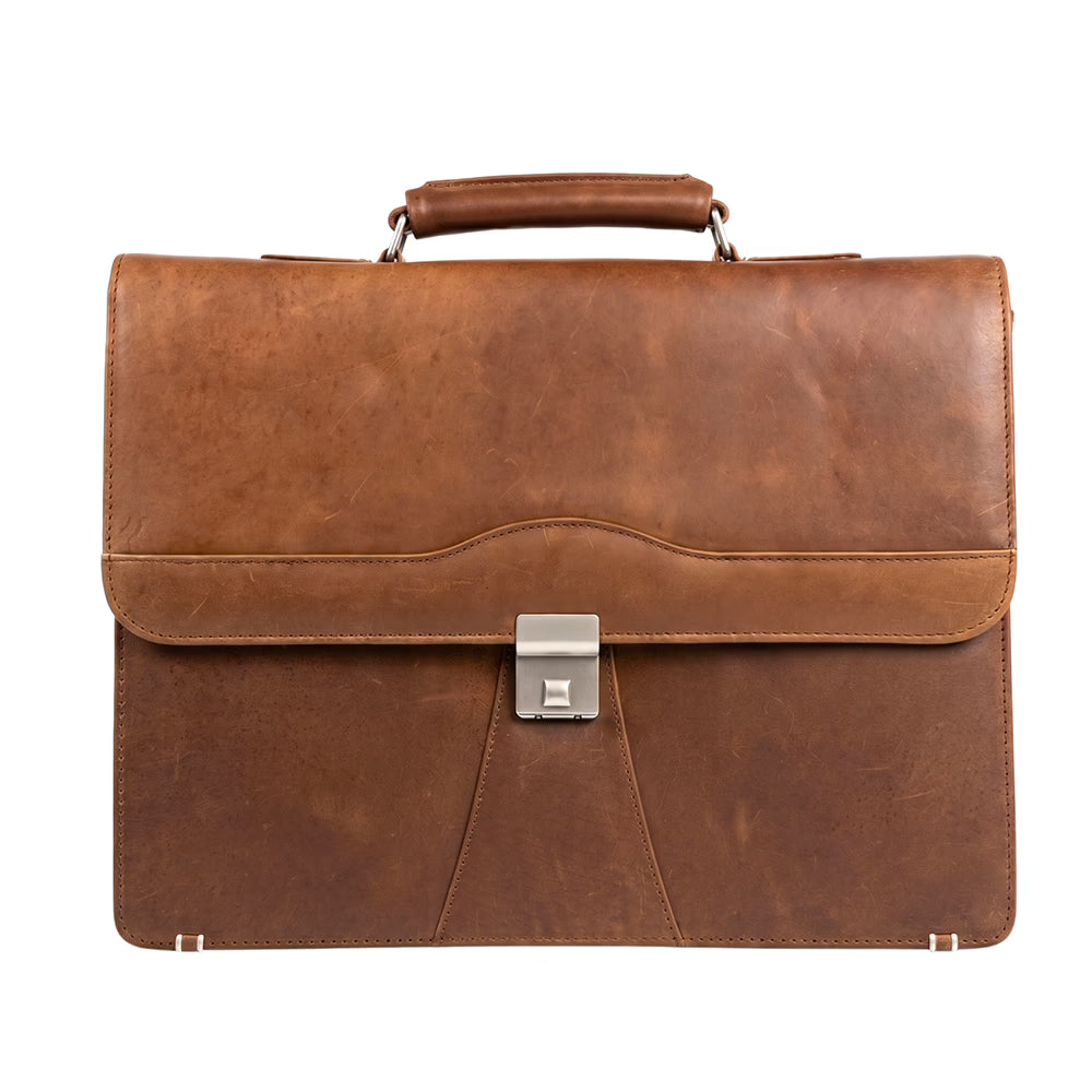 Crazy Horse Leather Laptop Bag