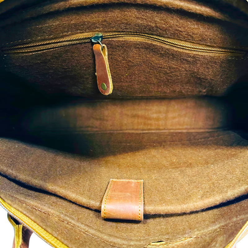 Crazy Horse Leather Laptop Bag
