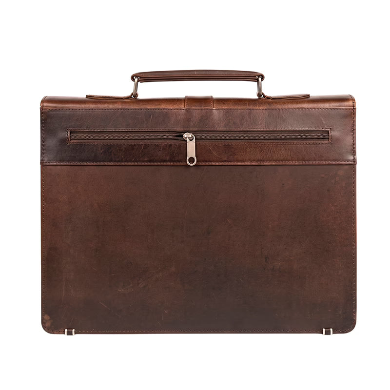 Royal Croco-Front Laptop Bag