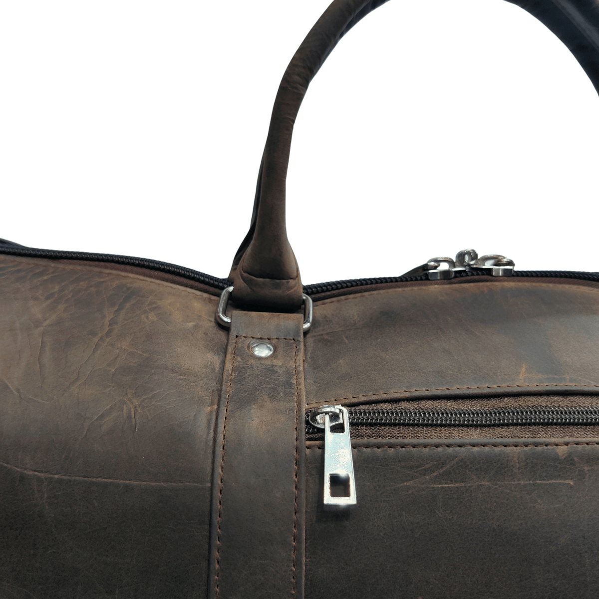 Weekender Bag with Shoe Compartment - Chocolate