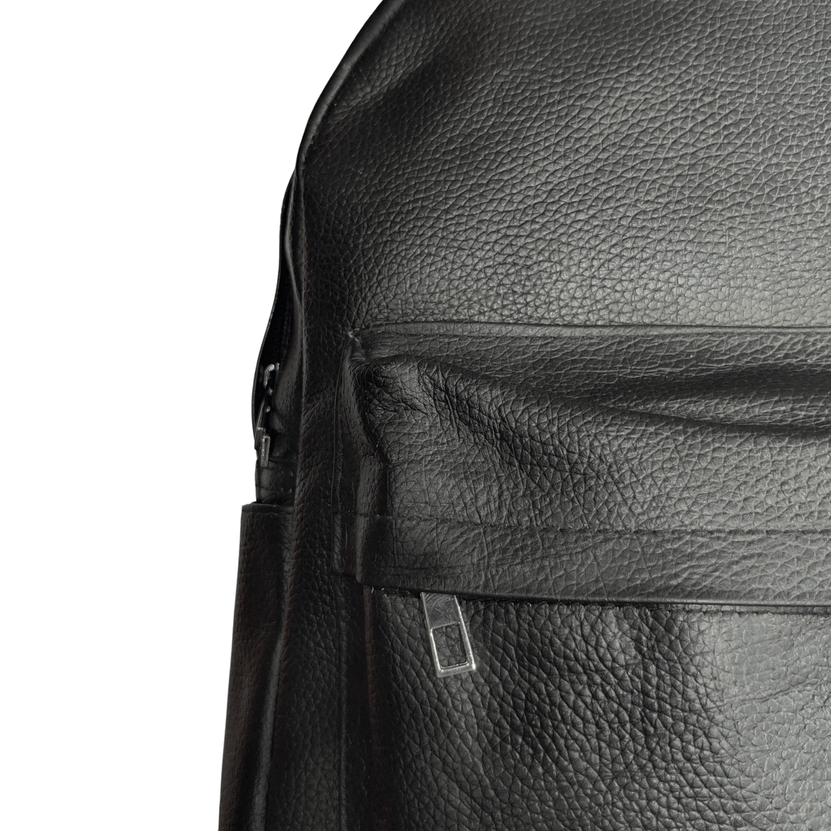 Mens Leather Backpack - Black