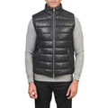 Leather Puffer Vest