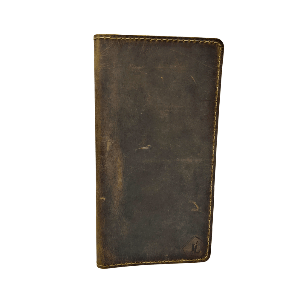 Long Leather Wallet - Chocolate