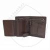 Bi fold dark brown wallet