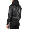 Hood leather bomber jacket Idrees Leather Hood leather bomber jacket Idrees Leather
