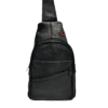 Black messenger cross body bag for men Idrees Leather