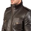 Brown color leather jacket Idrees Leather 1