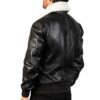 Collar leather jacket Idrees Leather