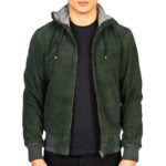 Green leather jacket Pakistan Idrees Leather