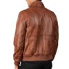 Leather flight bomber jacket Idrees Leather