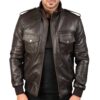 Leather jacket Idrees Leather