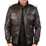 Leather jacket Idrees Leather