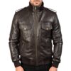 Leather jacket mens Idrees Leather 1