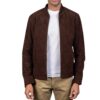 Suede bomber jacket Idrees Leather 1 Suede bomber jacket Idrees Leather 1