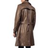 Brown Leather Duster Coat Idrees Leather