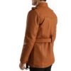 Tan Brown Fur Leather Jacket Idrees Leather