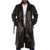 black leather trench coat Idrees Leather 3 black leather trench coat Idrees Leather 3