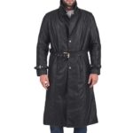 black trench coat Idrees Leather 2