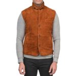 leather cowboy vest Idrees Leather