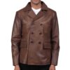 leather peacoat Idrees Leather 2 leather peacoat Idrees Leather 2