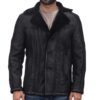 mens shearling coat Idrees Leathe mens shearling coat Idrees Leathe