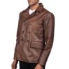peacoat leather Idrees Leather peacoat leather Idrees Leather