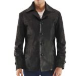 trench coat leather Idrees Leather