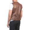 waistcoat Idrees Leather