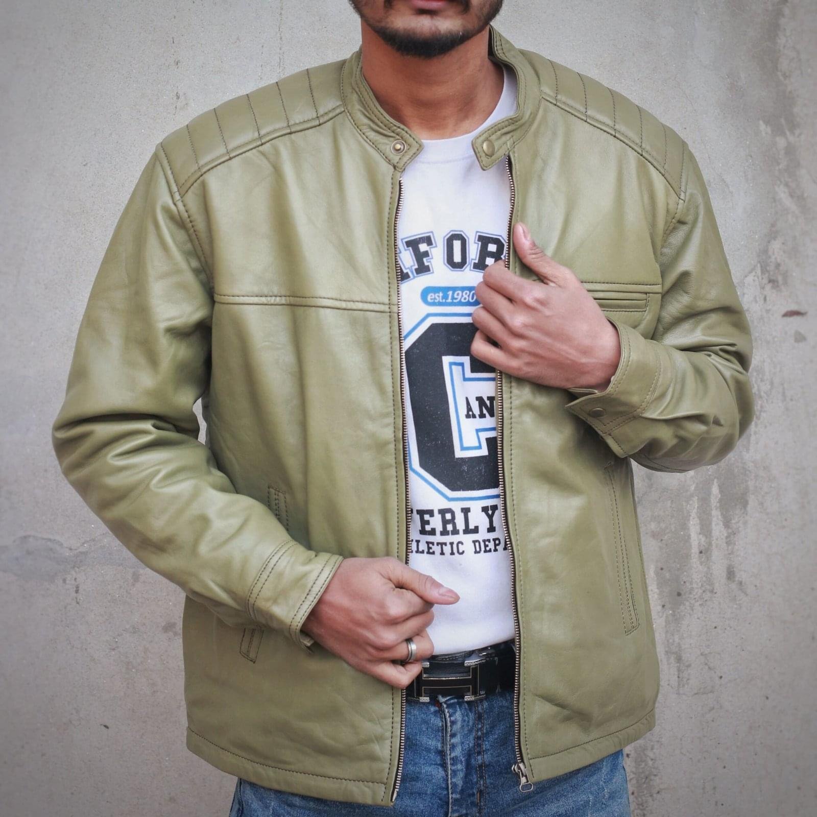 Beast_Olive_Green_Jacket_for_men__Idrees_Leather